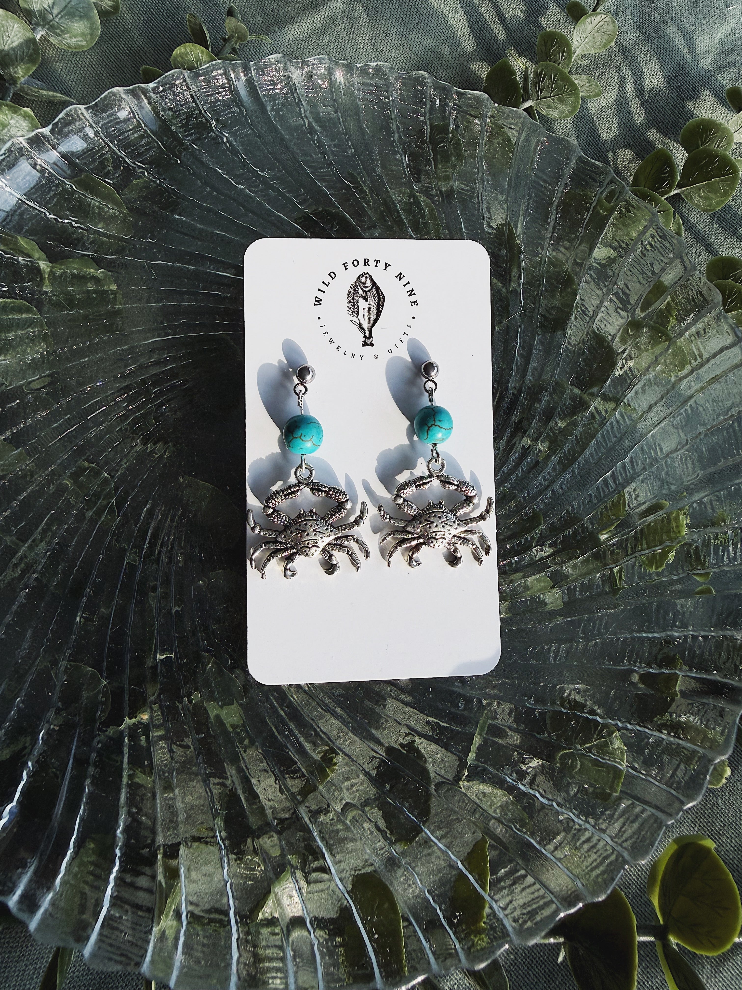 Crab Charm Dangles
