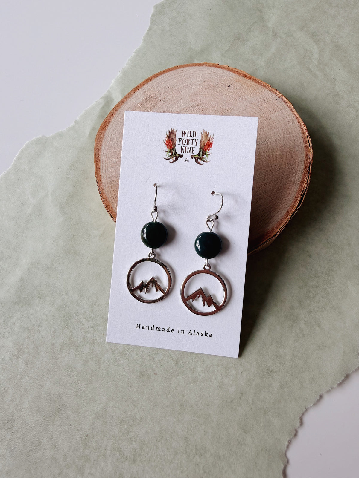 Mountain Charm + Stone Dangles (multiple options)