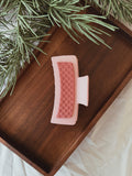 Pink & Plaid Claw Clip