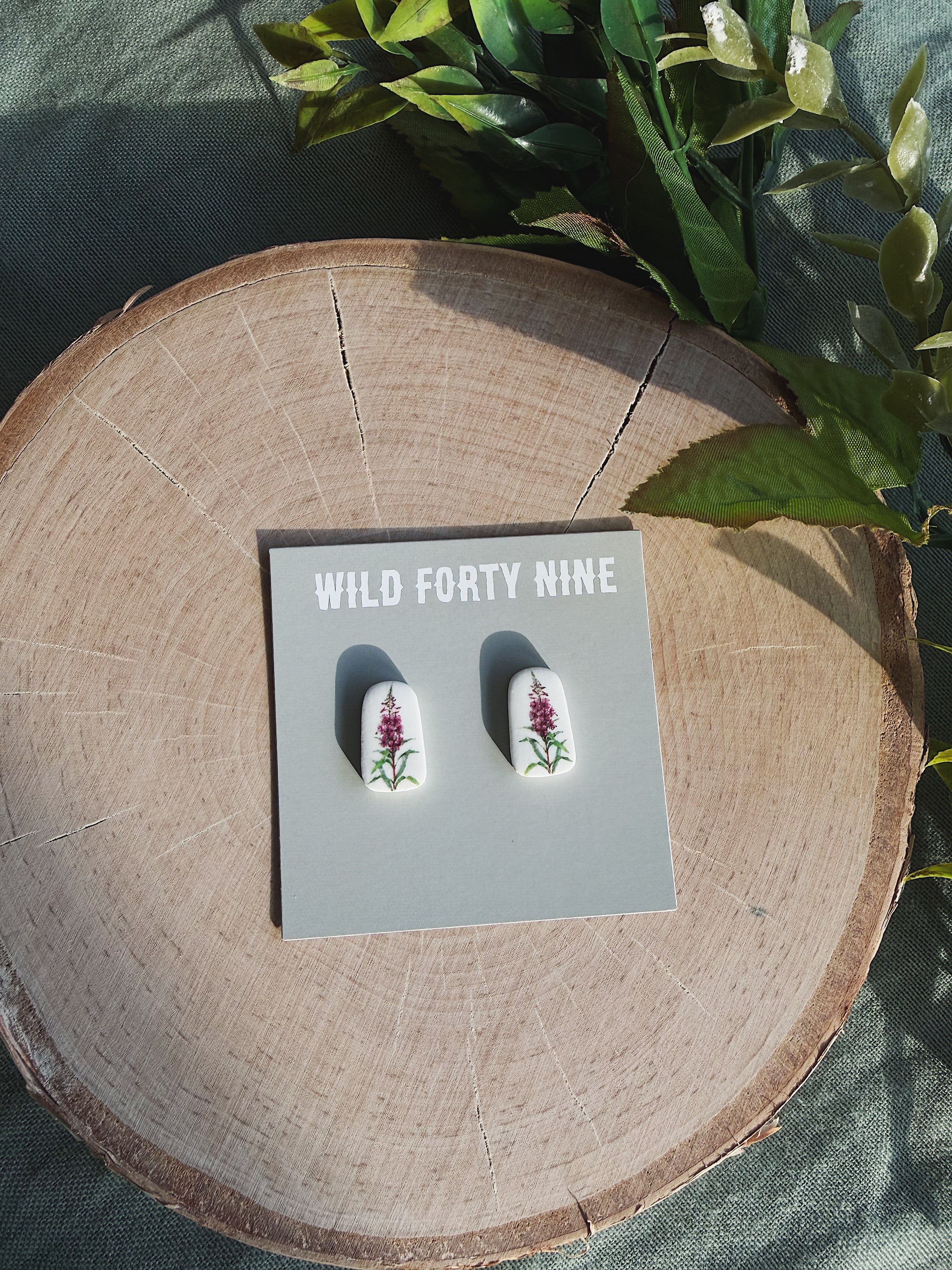 Mini Fireweed Studs
