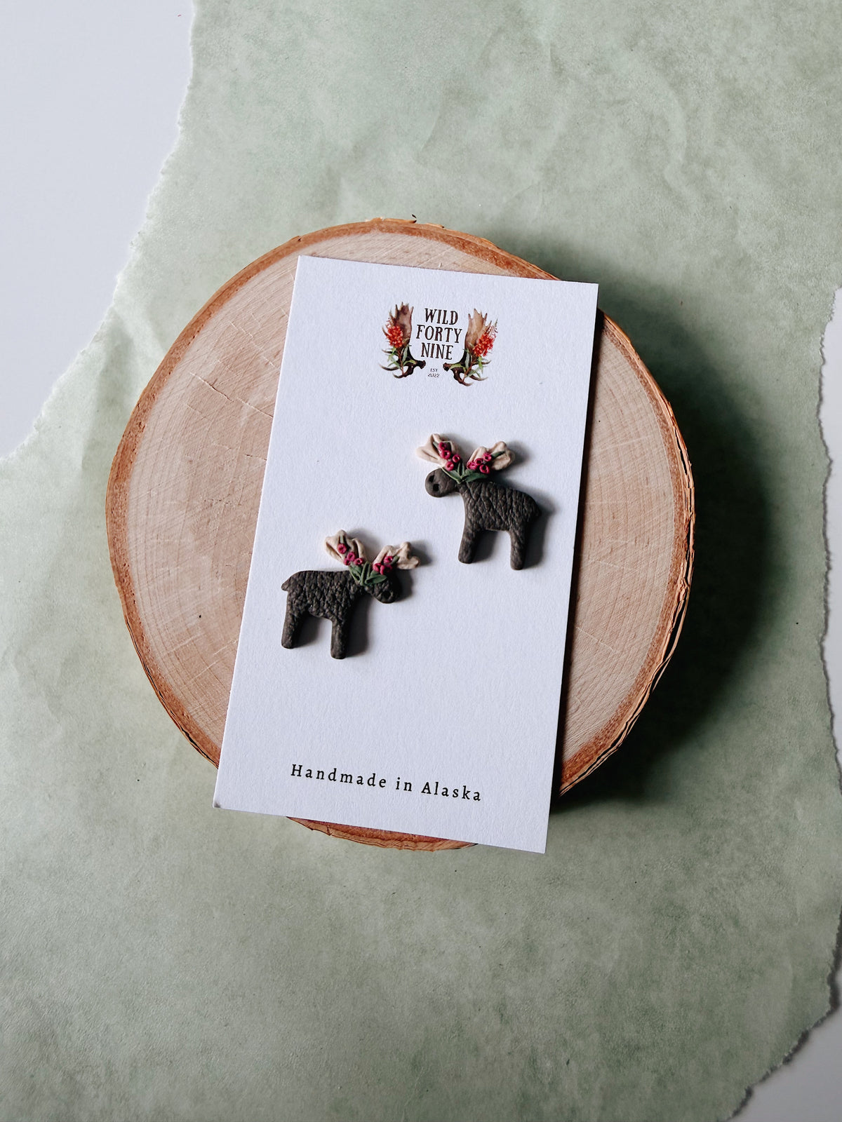 Fireweed Moose Studs