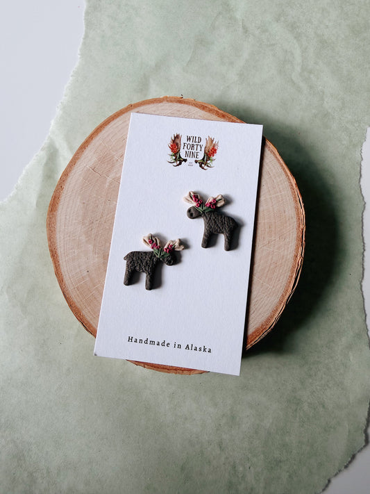 Fireweed Moose Studs